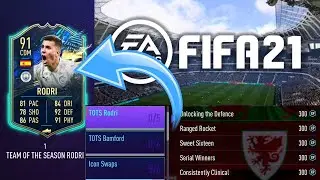 Fifa 21 - How to complete the Rodri Objective card Premiership TOTS