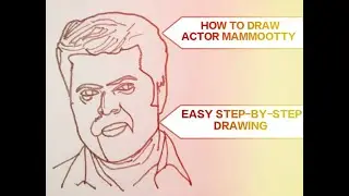 199:⭐HOW TO DRAW ACTOR MAMMOOTTY|EASY |ART BY ARJUN DEV.R.