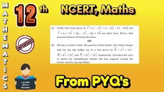 Class 12 3D Geometry PYQ 2024&ndash;25 | Skew Lines & Ratio Division | CBSE Board Exam Solution