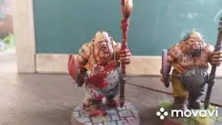 Age of Sigmar Ogor Bulls box + milliput conversion from Warcry