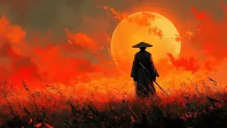 Meditative Japanese Flute Serenity Samurai Silhouette Sunset Calm Zen Relaxation Music