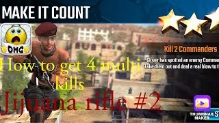 Make it Count, Sniper Strike Special Ops mission #2- Tijuana (rifle/ zone 13)