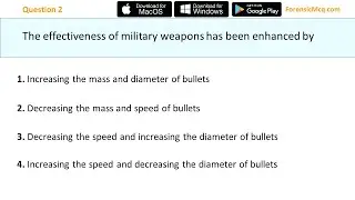 Forensic Medicine MCQs Part 8 | Injuries, Wound Ballistic MCQs with answers | NEET, NTA UGC NET
