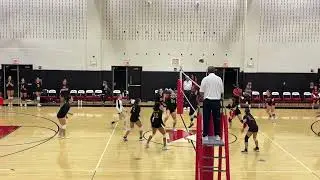 09/15/2025 JV Volleyball: Freshman year. @ Newfield. Kali Setting