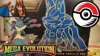 MORE MEGAS! Opening a Pokemon Center EXCLUSIVE Mega Evolution Elite Trainer Box of Pokemon Cards!
