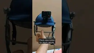 Go Pro Hero 10 fitted in Cricket Helmet 🎁 #gopro #hero #cricket #helmet #knowledge #goprohero10 #fit