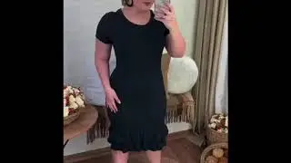 Vestido De Malha Confort&aacute;vel Moda Comportada