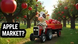 A Cute Cow&rsquo;s Village Market Day 🍎🐄 | No Voice Animal Story