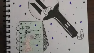 BTS ARMY BOMB DRAWING  💜 EASY DRAWING TUTORIAL 💜