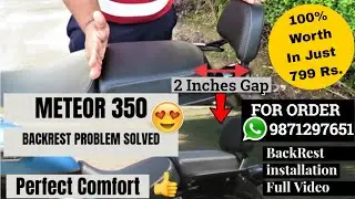 Royal Enfield Meteor 350 Backrest Extension Full video | 🙏🙏🙏 Vlog # 98