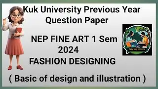 Fashion designing ( Basic of design and Illustration ) Fine art 1 sem 2024 kuk University 👍