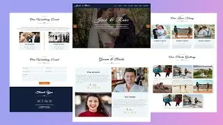 Complete Responsive Wedding Website Using HTML, CSS, and JavaScript - From Scratch
