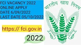 FCI recruitment notification 2022 l FCI job 2022