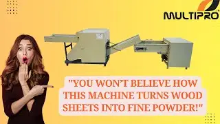 Hardwood Pulp & Cellulose Sheet Shredding Machine| Wood Sheet Recycling to Powder&ndash;Full Process Demo