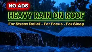Village Rain Ambience at Night 🌧️| Calm Your Mind, Release Stress - Rain Sound for Sleep 😴