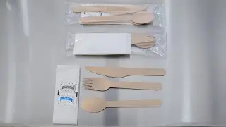 Takeaway Cutlery Packaging Machine | Combo Knife Fork Spoon Napkin Salt Pack