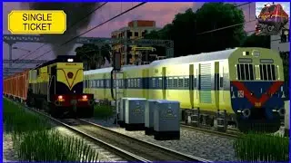 Freight Train & Memu Train Parallel Race Near Patna Junction - Railway Simulator India - 303 Episode