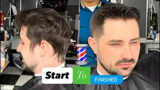 Scissors trim haircut #learning #tutorial #art #barber #haircut #menshairstyles #cardiff 