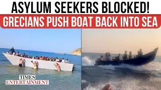 Asylum Seekers NOT Welcome? Greeks PUSH Libyan Migrants' Boat Back Into Sea | CAUGHT ON CAMERA