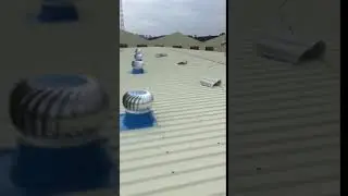 How to install the Roofless power ventilator Wind Turbine Roof Vent on summer