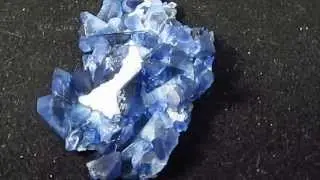 EXCEPTIONAL Quality Blue Benitoite Crystal Display Specimen San Benito County Ca