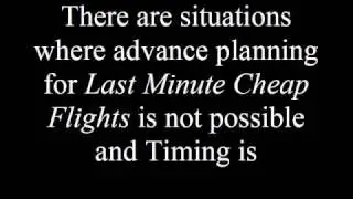 The Importance of Last Minute Cheap Flights.avi