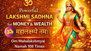 Lakshmi Sadhna for Money & Wealth | Om Mahalakshmyai Namah 108 Times #laxmimantra 