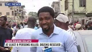 WATCH: Latest From the Ebute Metta Building Collapse Where At Least 8 Persons have Died