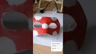 Who is hiding behind the Ladybug mask? Maybe it's me #art #making #ladybug #mask