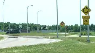 Roundabout grass cut