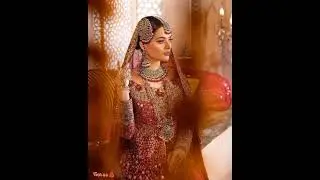 Beautiful Minal Khan Traditional Bridal Look In Red&hearts;️#shorts