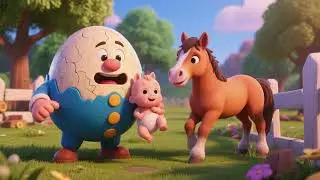 Humpty Dumpty Rescues Baby Horse 🥚🐴 | Nursery Rhyme Adventure | Kids Songs & Nursery Rhymes