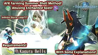 Toram Online - AFK Farming Summer Shell Method with Some Explanations! | Enchanted Spell is OP!