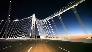 Drive through the new bridge west bound