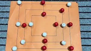 Mills game challenge accepted || How to play 9 mills moriss game 