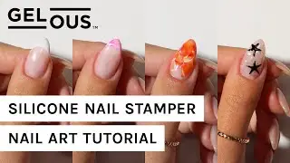 How To Use Silicone Nail Stamper | French Tips & Marble Nail Art Tutorial | Gelous Gel Nail Polish