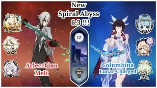 [Full Star New Spiral Abyss 6.3] C0R0 Arlecchino and C0R0 Columbina - Genshin Impact