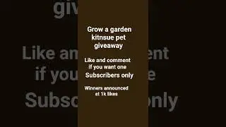 grow a garden kitnsue giveaway #growagarden #kitsune #games #gameplay #roblox #fun #shorts