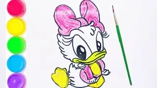 cute Desiduck 😍❤//Desiduck drawing and painting🎨 for kids🤩