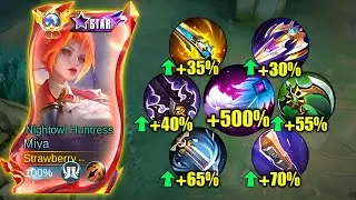 BUFFED MIYA WTFF FULL ATTACK SPEED BUILD!🔥 (+999% ATK SPEED HACK!💀) - Mobile Legends 
