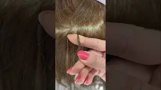 Keratin bond method.  Size of the bond #keratinbonds #keratinhairextensions