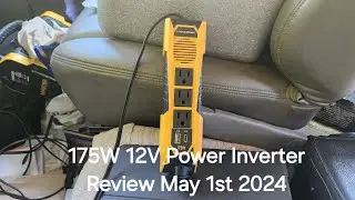 Power Inverter 175W Review May 1st 2024 #powerinverter #camping #campinglife #productreviews