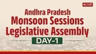 Day-1: Andhra Pradesh Monsoon Sessions | Legislative Assembly - Live.
