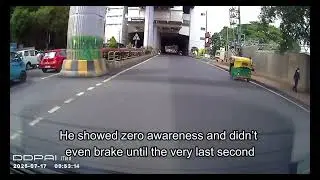 Reckless Taxi Driver Nearly Kills Us!!!