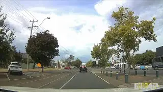 4K DASH CAM AUSTRALIA, VICTORIA. Driving through the town of  HEATHCOTE.