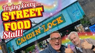 Trying Every Stall in London's Camden Street Food Market!