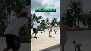 Be authentic do whatever YOU want to do #islandlife #AFAM #siargaoisland #filipino #skate #girlpower