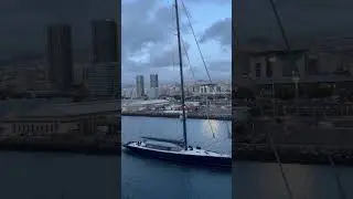 Sailing vessels with hight air draft #shorts#sea#spain
