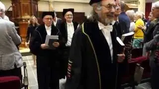Arjen Fortuin, onder professoren na promotie over Geert van Oorschot