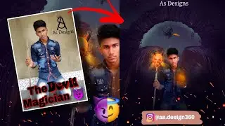 The devil magician |Devil edit | Devil photo editing | Picsart photo editing |As Designs